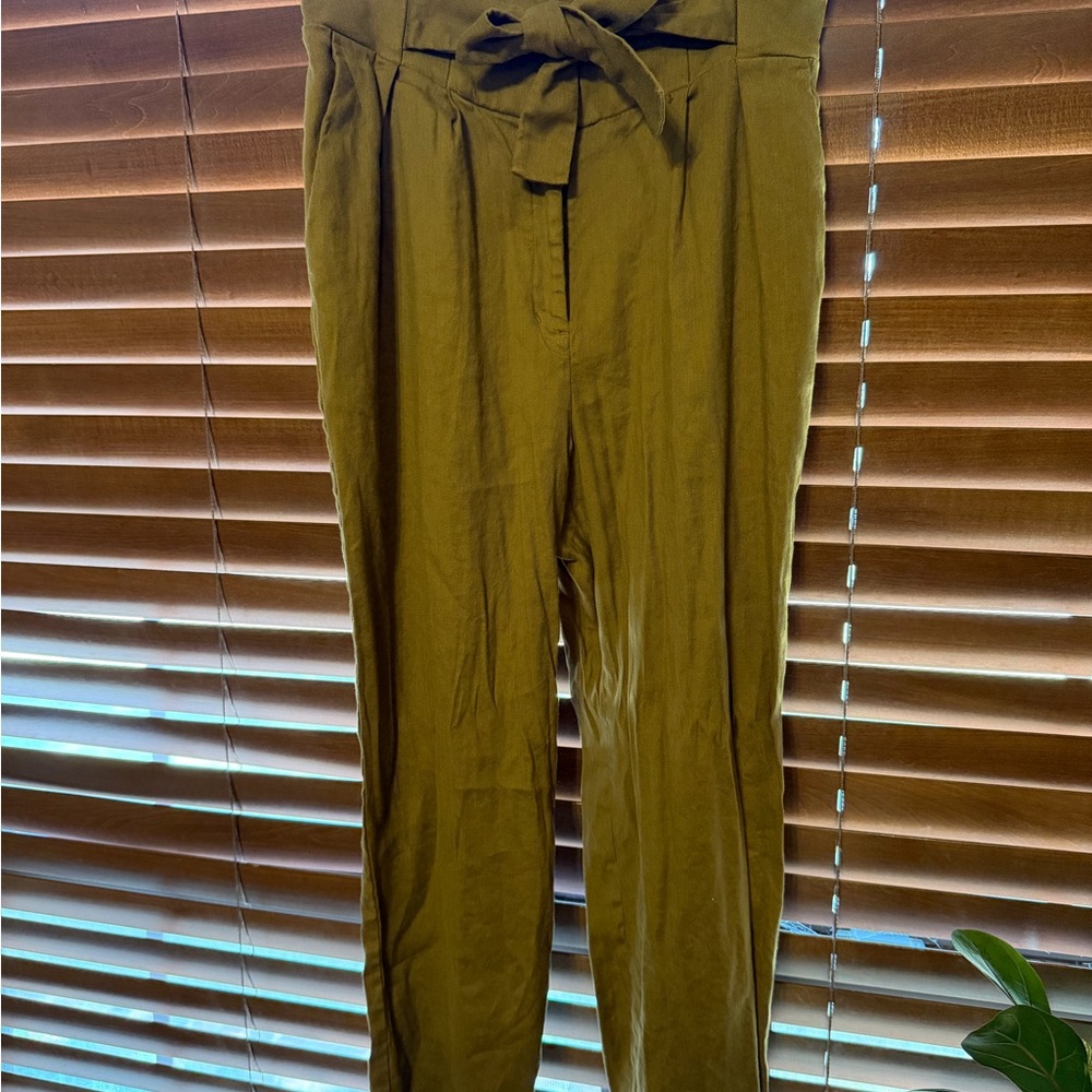 Women’s Olive Green Newsboy Pants